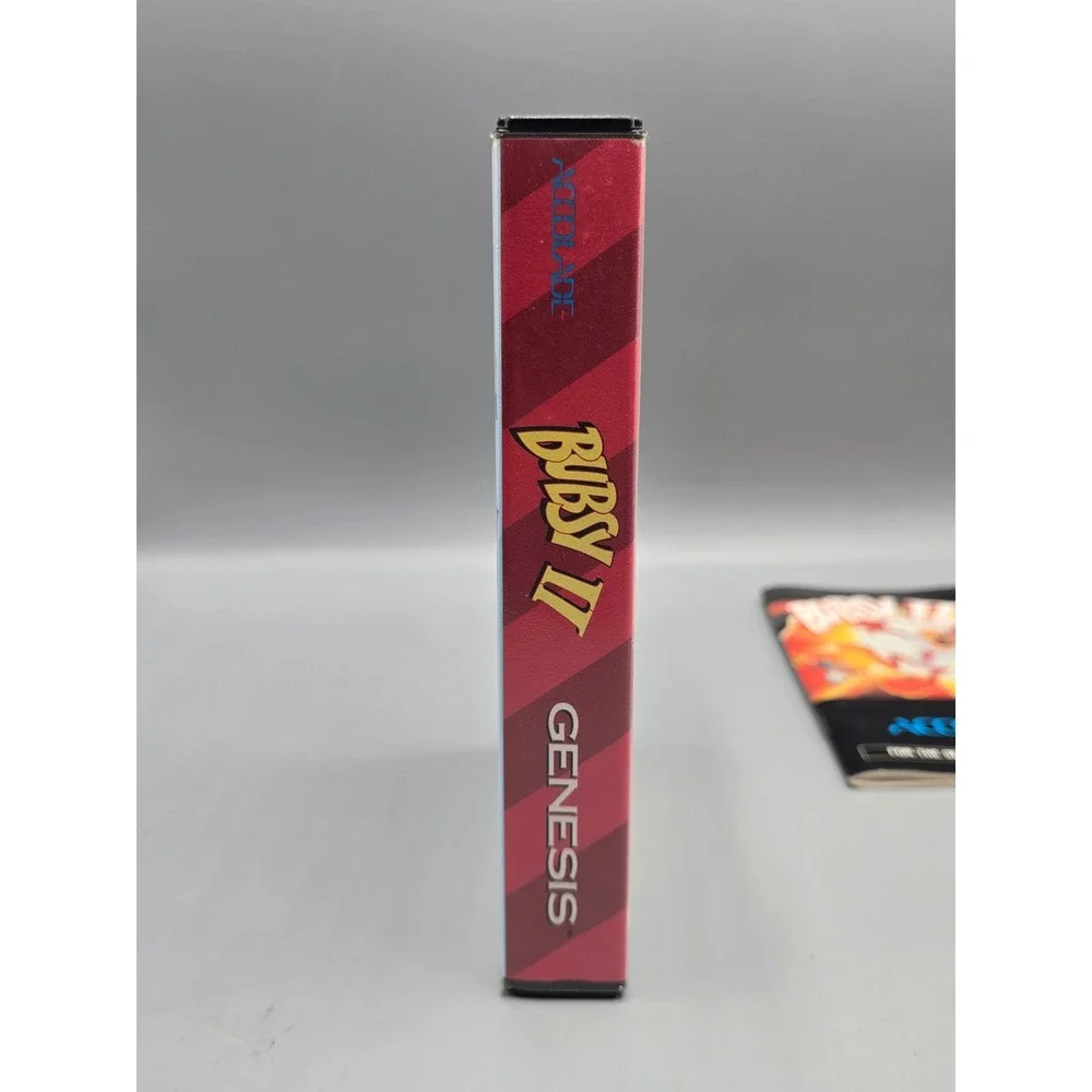 Bubsy II Sega Genesis CIB Accolade 1994 Retro Game Complete with Manual Case CIB
